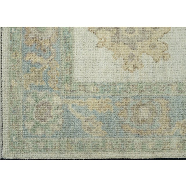Turkish Oushak Runner Rug 2'9" x 6'8" #17525 For Sale In Houston - Image 6 of 8