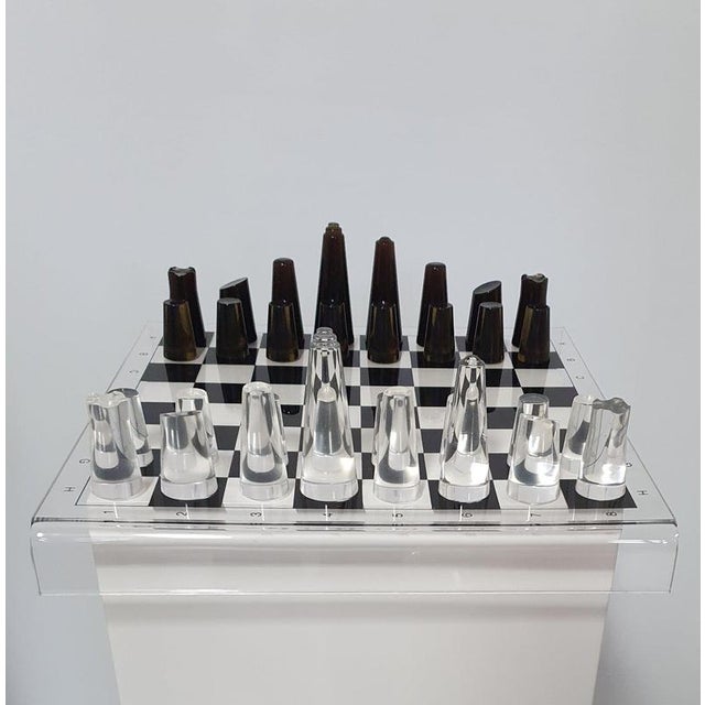 Acrylic Glass Chess Board, 1980s For Sale - Image 5 of 18