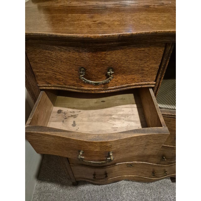 Early 20th Century Victorian-Era Serpentine Highboy Dresser For Sale - Image 10 of 14