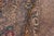 Gray Shabby Chic Hand Painted Vintage 1990's Gray/Brown Wool Rug - 9'9'' X 12'10'' For Sale - Image 8 of 10