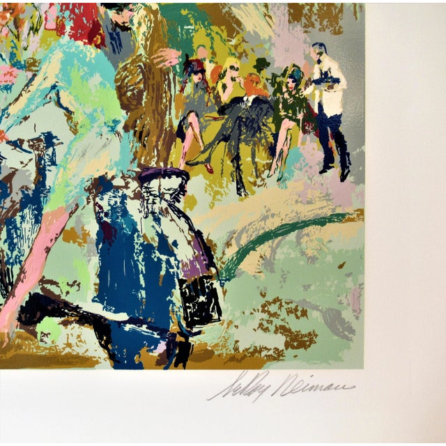 Blue LeRoy Neiman, Left Bank Cafe, Paris, 1987 For Sale - Image 8 of 10