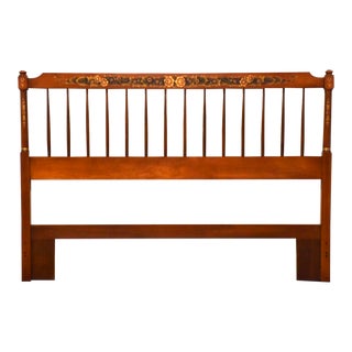 Hitchcock Solid Maple Queen Headboard For Sale
