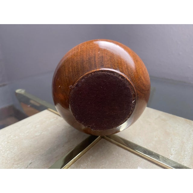 Mid 20th Century Vintage Wooden Vase For Sale - Image 5 of 5