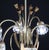 1950 Art Decò Murano Glass and Brass Chandelier, 6 Light For Sale - Image 11 of 18