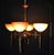 Mid-Century Modern Four-Light Bronze Chandelier with Holophane Prismatic Glass Shades, 1950s For Sale - Image 11 of 18