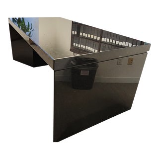 Black Granite Desk or Table For Sale