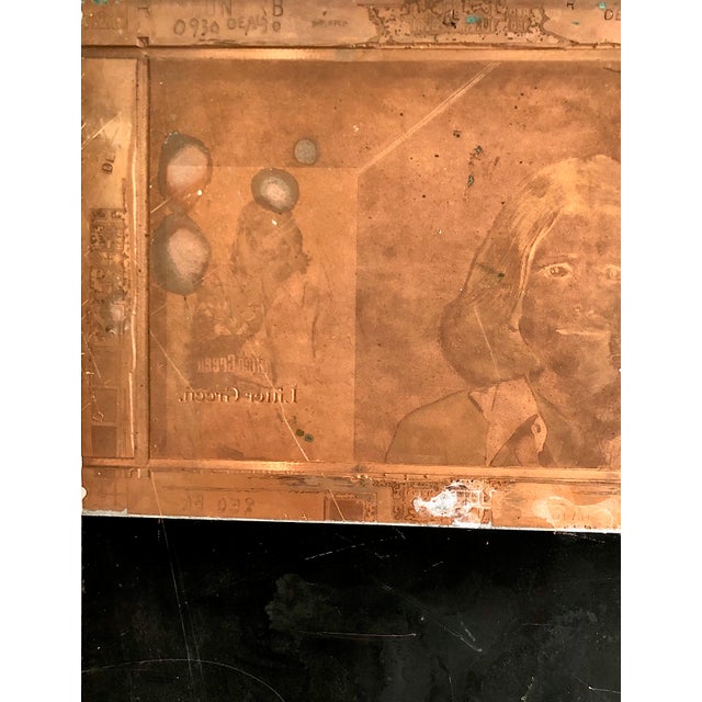 Three Vintage Photoengraved Copper Letterpress Printing Plates For Sale - Image 17 of 18