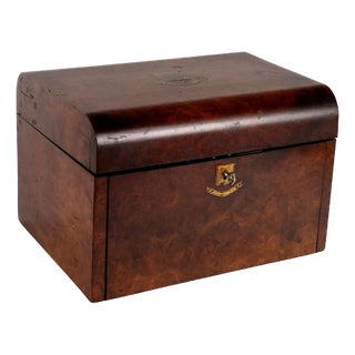 Vintage Lady Box in Brass For Sale