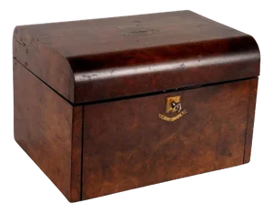 Vintage Lady Box in Brass