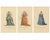 European School, Venetian Noblewomen in Renaissance Dress Hand-Colored Costume Prints, 1749, Paper, Set of 3 For Sale - Image 6 of 10