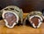 Vintage Japanese Mottled Glazed Stoneware Owl Candle Lanterns, 1970s, Set of 2 For Sale - Image 10 of 11