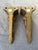 Vintage Gold Resin Candleholder Sconces a Pair For Sale - Image 12 of 17