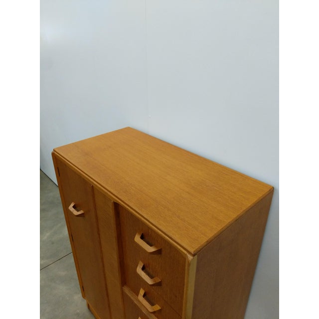 Brown Vintage Mid Century Modern Oak Wardrobe Dresser by G Plan For Sale - Image 8 of 10
