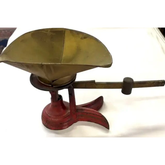 American Antique Iron and Brass Scale - Americana, Folk Art For Sale - Image 3 of 7