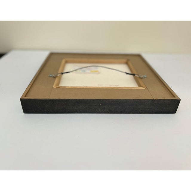 Paint Sereno Iii, by Bernyce Winick, Signed Aquamedia Gouache Abstract, Framed For Sale - Image 7 of 8