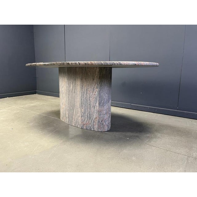 Stone Vintage Oval Granite Dining Table, 1970s For Sale - Image 7 of 14
