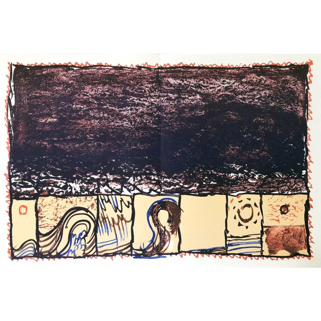 Contemporary Alechinsky Lithograph DM2247d Derriere Le Miroir 1981 For Sale - Image 3 of 3