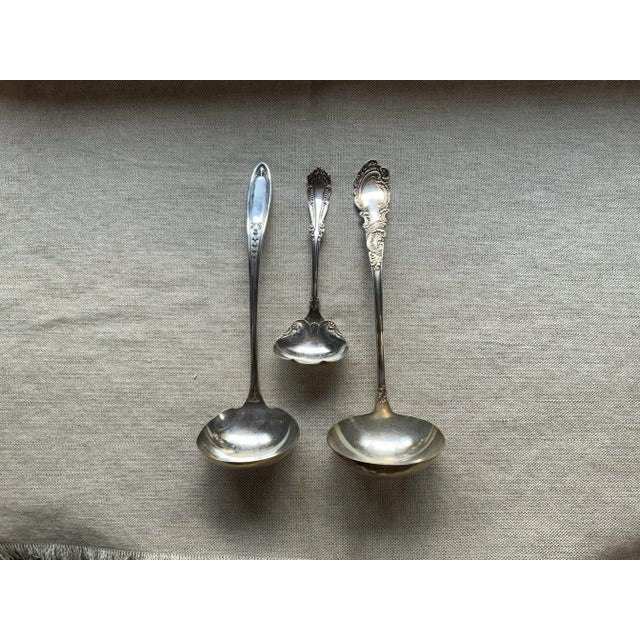 Metal American Silverplate Ladle Collection - From Diplomatic Estate Service For Sale - Image 7 of 12