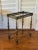 Vintage Italian Portoro Marble Top SideTables With Ornate Gilded Metal Bases - Pair For Sale - Image 12 of 15