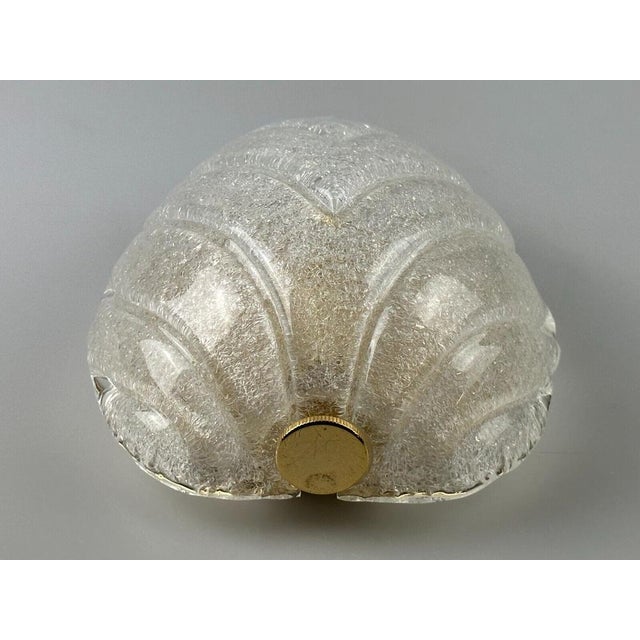 Metal Spage Age Wall Lamp in Glass & Brass, 1970s For Sale - Image 7 of 18