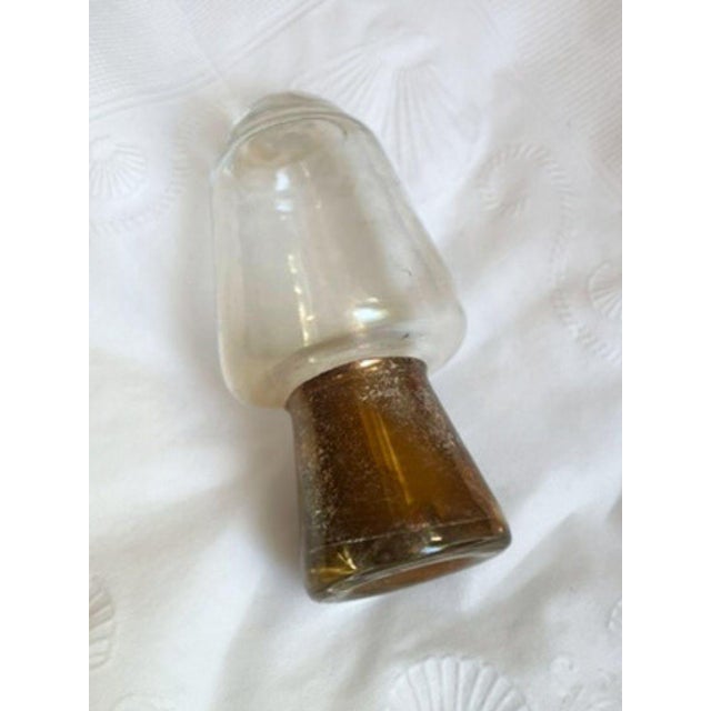 1970s 22k Gold Ruby Red Venetian Murano Glass Decanter With 5 Tumblers - 6 pcs For Sale - Image 10 of 10