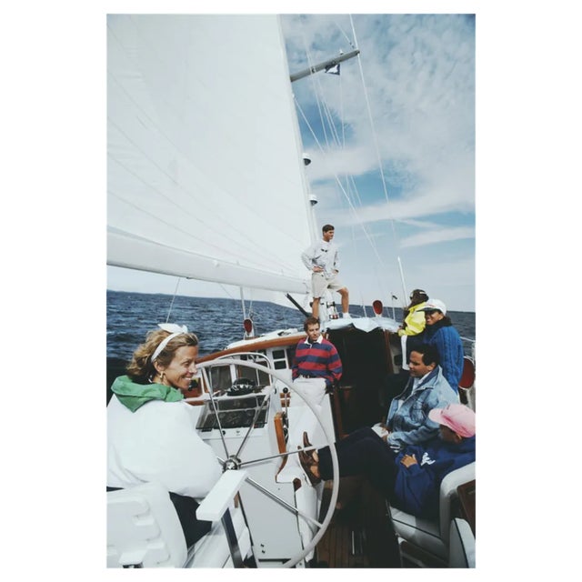 Slim Aarons, On Board the Palawan, Estate Stamped Photographic Print, 1992 / 2020s For Sale