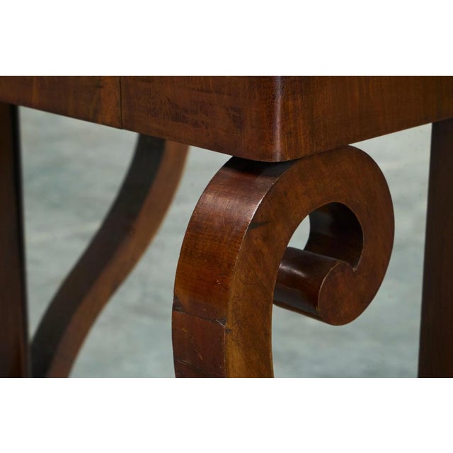 19th Century Empire Dutch Console Table with Integrated Mirror For Sale - Image 11 of 14