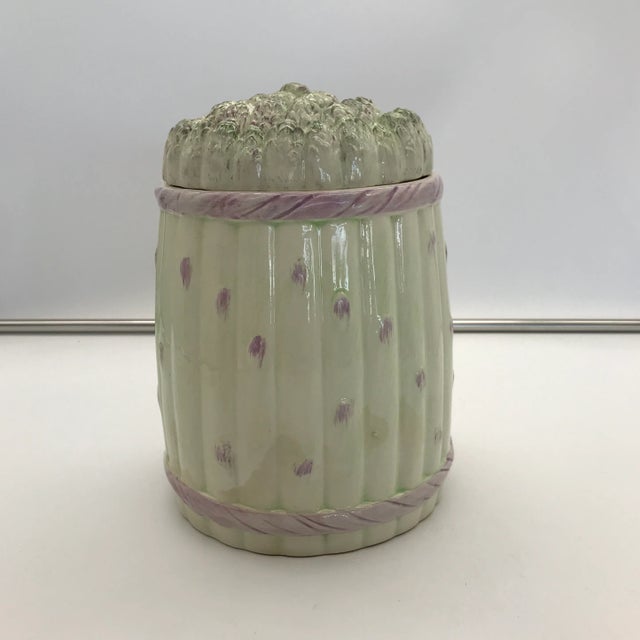 Secla 1960s Italian Ceramic Asparagus Container For Sale - Image 4 of 10