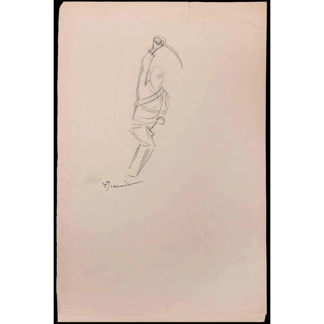 Pierre Georges Jeanniot, Figures, Original Drawing, Early 20th-Century For Sale - Image 3 of 3