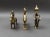 African Tribal Vintage Handmade Metal Figurines Set of 3 For Sale - Image 4 of 7