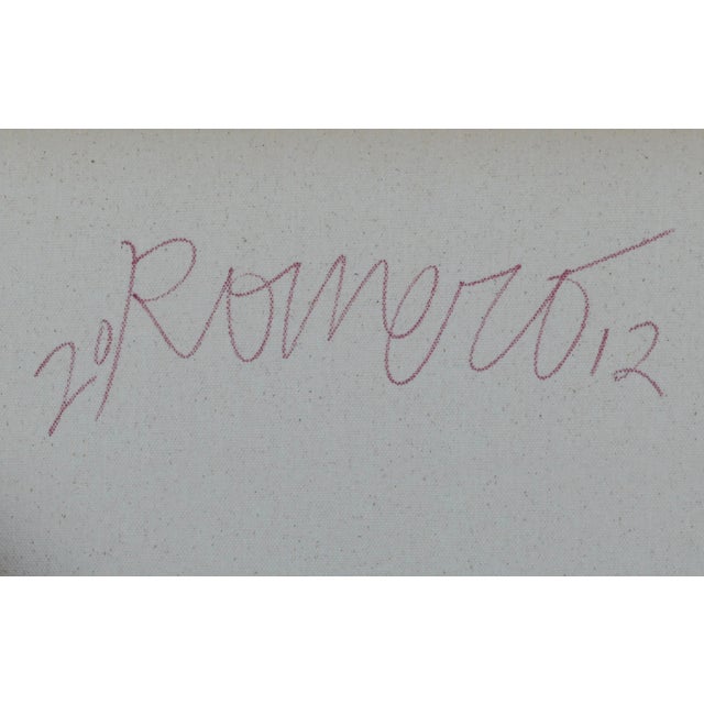 Color Burst Flower Abstract by Frank Thomas Romero For Sale - Image 11 of 11