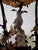 1950s Naturalistic Chandelier in Painted Sheet Metal and Saxon Porcelain, 1950s For Sale - Image 5 of 8