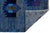 Tribal Modern Abstract Baluch Style Blue Wool Area Rug – Geometric Tribal Design 6x8 For Sale - Image 3 of 11