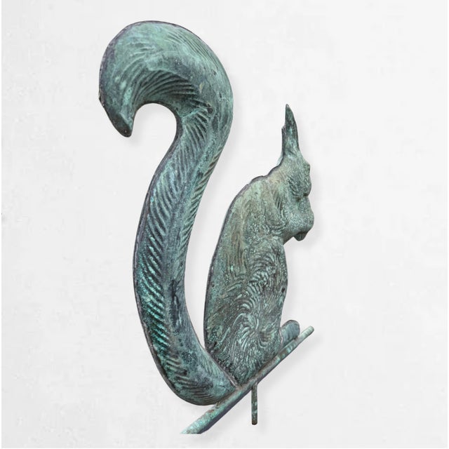 Folk Art Large 19th Century Copper Squirrel Weathervane, Attributed to e.g. Washburne & Co., New York, Ca. 1880–1900 For Sale - Image 3 of 7
