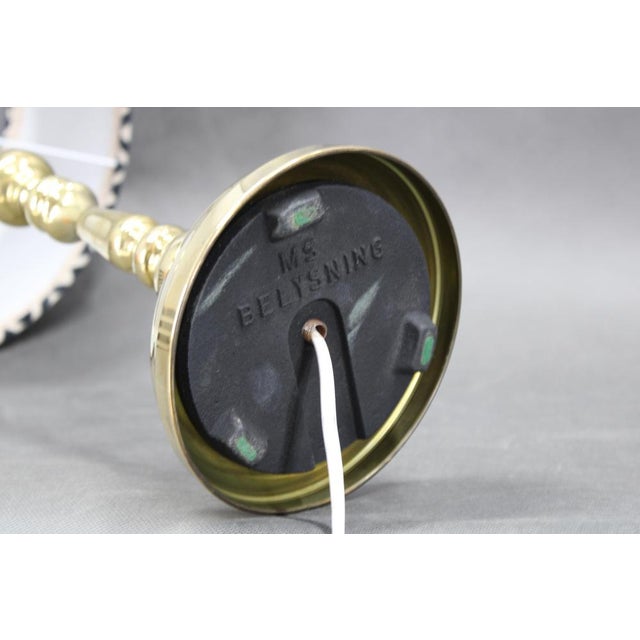 Large Vintage Danish Brass Table Lamps from MS Belysning, 1960s, Set of 2 For Sale - Image 9 of 11