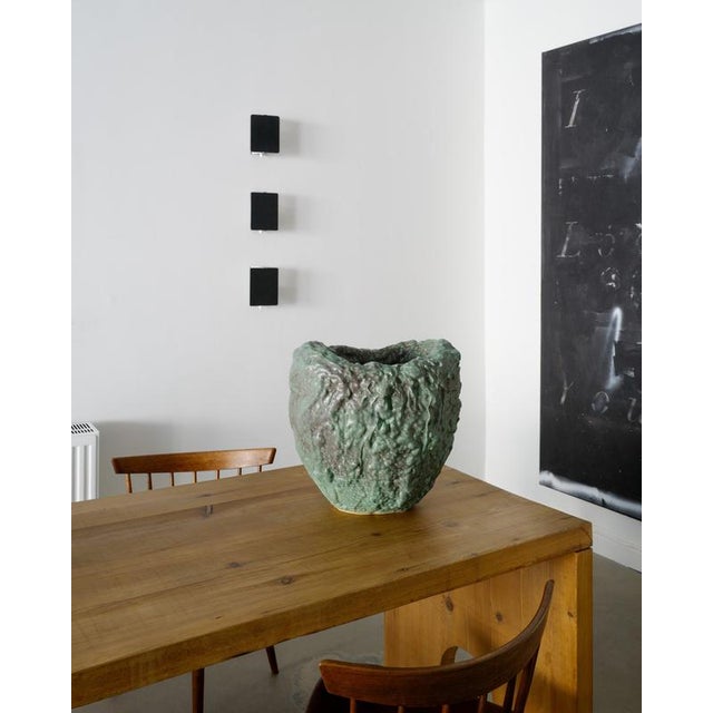 Ceramic Swedish Contemporary Green Stoneware Vase Sculpture by Mårten Medbo, 2009 For Sale - Image 7 of 9