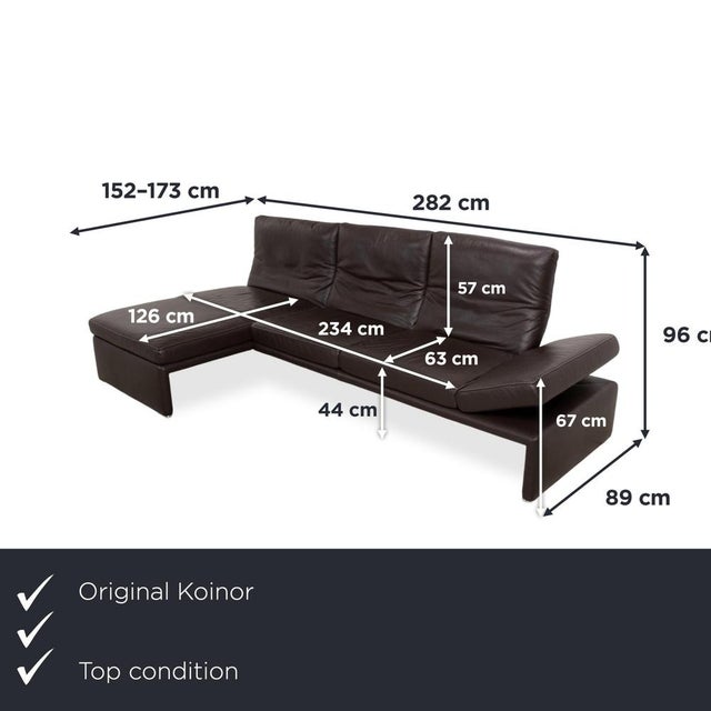 with the Koinor Raoul corner sofa, you bring an oasis of relaxation into your living room, captivating with its cubic yet...