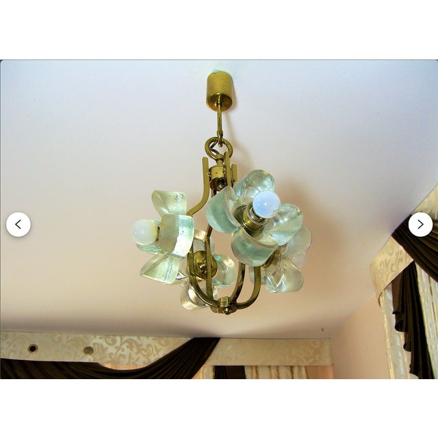 Metal Brass Pendant Light by Simon & Schelle, 1960s For Sale - Image 7 of 9
