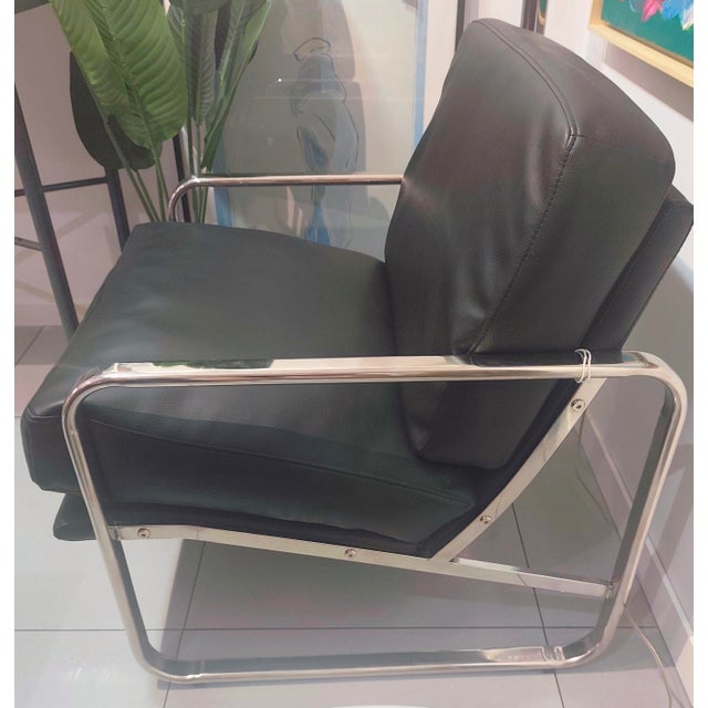 Leatherette and Metal Chair from Ángel Cerda, 2000s For Sale - Image 10 of 11