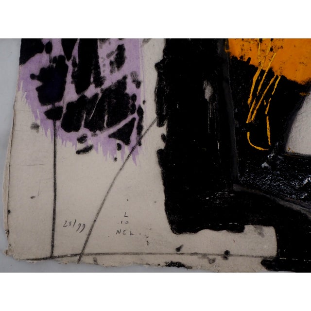 LIONEL (Lionel PERROTTE, known as) Yellow Original carborundum etching, hand-enhanced by the artist Signed in pencil...