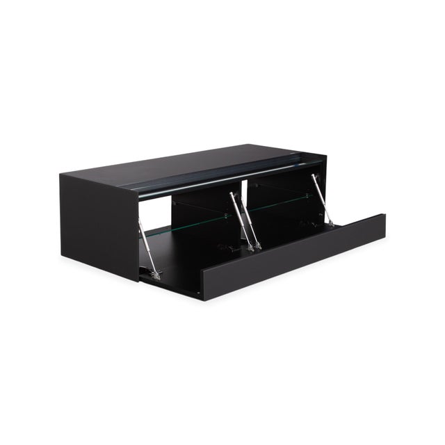 Modern Spectral Glass and Wood Sideboard For Sale - Image 3 of 13