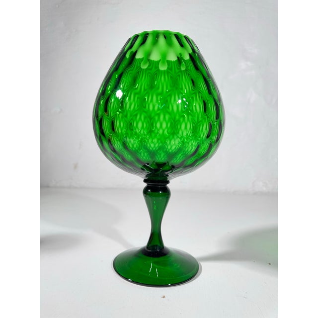 Mid-Century Empoli Glass, 1960s, Set of 3 For Sale - Image 18 of 18