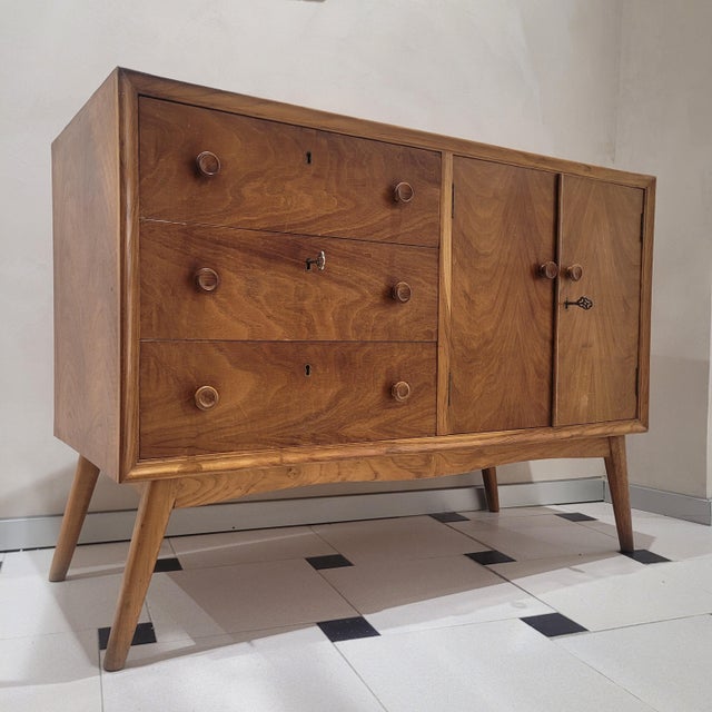 Mid-Century Nordic Chest of Drawers in Beech, Spain, 1950s For Sale - Image 10 of 18