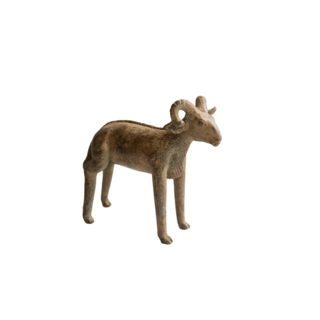 Bronze Vintage African Ram Sculpture For Sale - Image 8 of 8