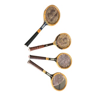 Collection of Vintage Wooden Bancroft Tennis Rackets- Set of 4 For Sale
