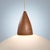 White Opaline Teak Pendant Light by Uno & Östen Kristiansson for Luxus, Sweden, 1950s For Sale - Image 5 of 7