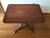 Brown Vintage Solid Mahogany with Glass Top Tray Side Table, Jeffersonian Group For Sale - Image 8 of 10