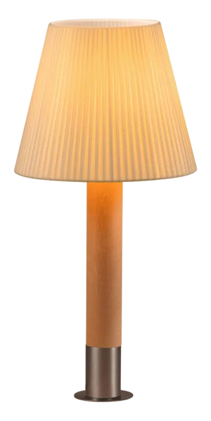 Nickel and Natural Básica M1 Table Lamp by Santiago Roqueta for Santa & Cole