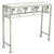 Contemporary Vintage 36” Palm Beach Console Table With Sculptural Palm Tree Motif For Sale - Image 3 of 12