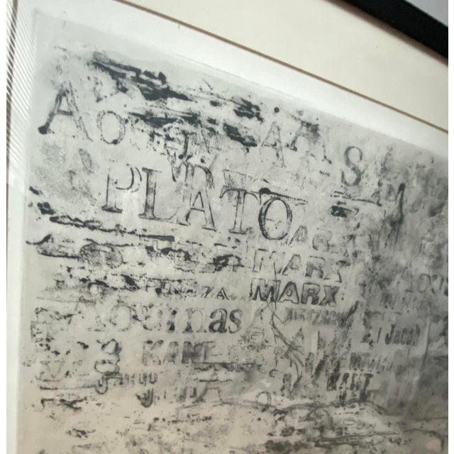 Mid-Century Modern 1963 Misch Kohn “Requiem” Original Aquatint Etching, Framed For Sale - Image 3 of 13